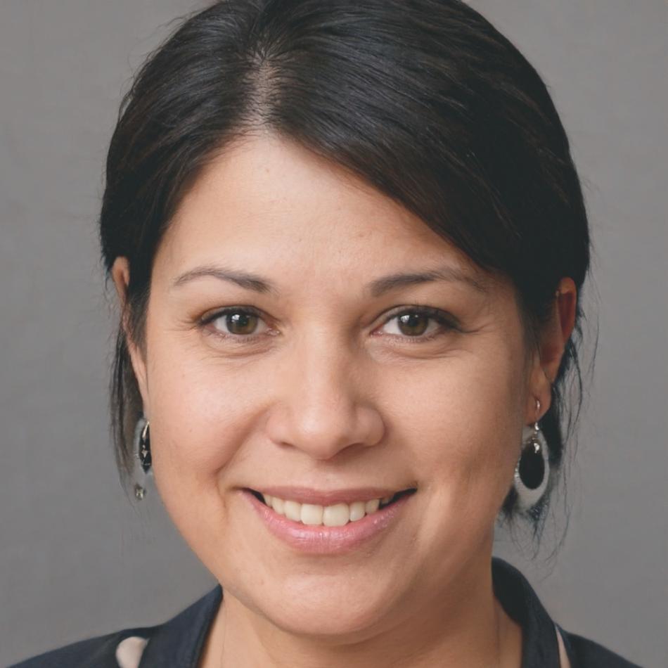 Retrato profesional de Esperanza Villareal, especialista en análisis financiero